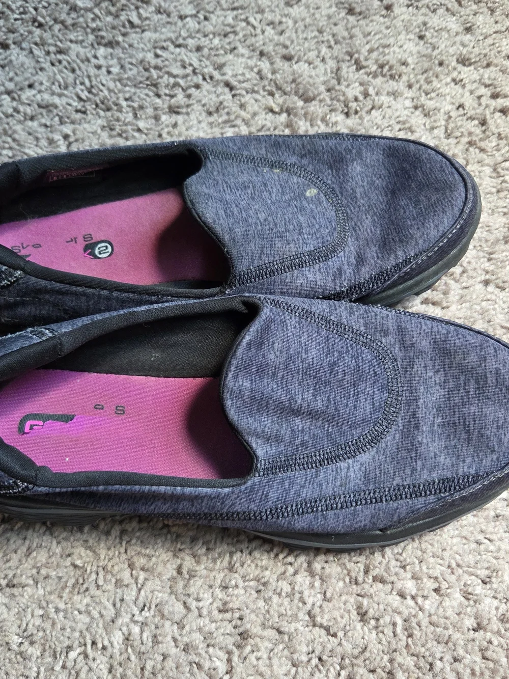 Sketchers Go Walk 2 Slip-On Comfort Women's Shoes Blue Gray Size 8